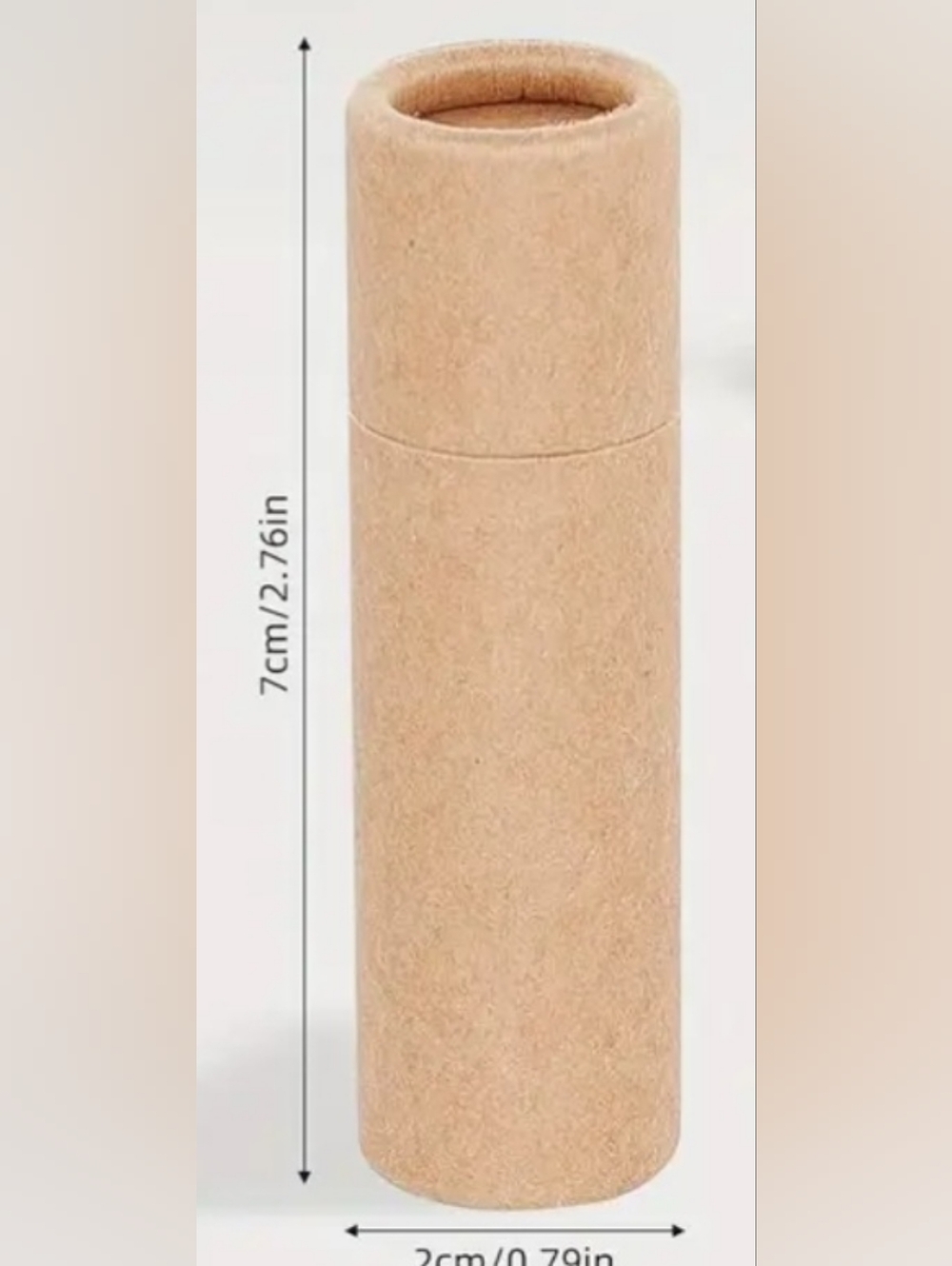 Neutral Kraft Paper Lip Balm Tube Container
